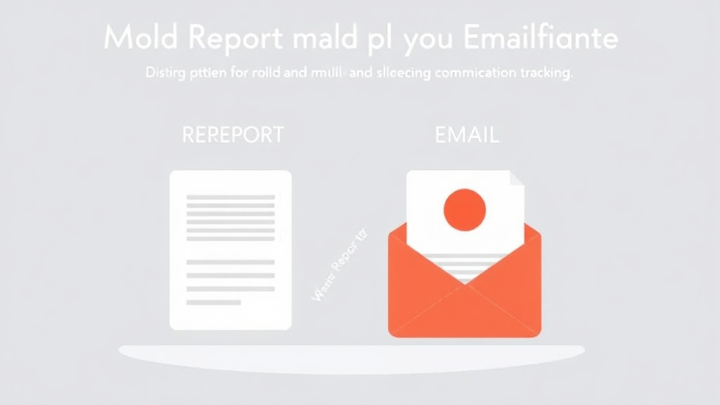 Real-world application diagram for moldReport vs Email for Mold Communication Tracking