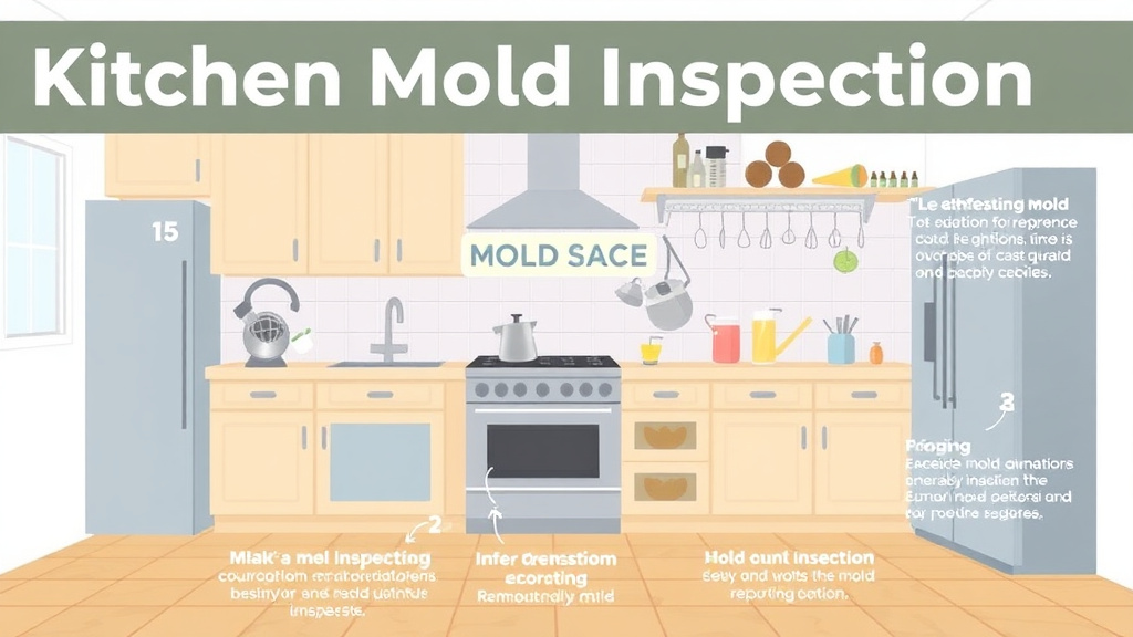 Process flow illustration for putting kitchen Mold Inspection: Complete Guide into action