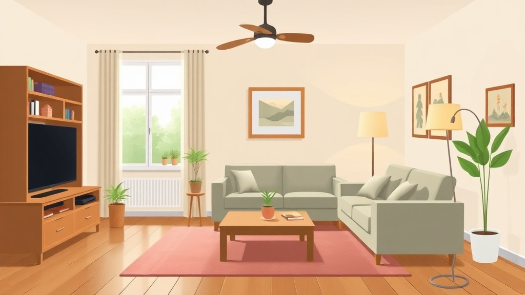 Real-world application diagram for living Room Mold Inspection Guide