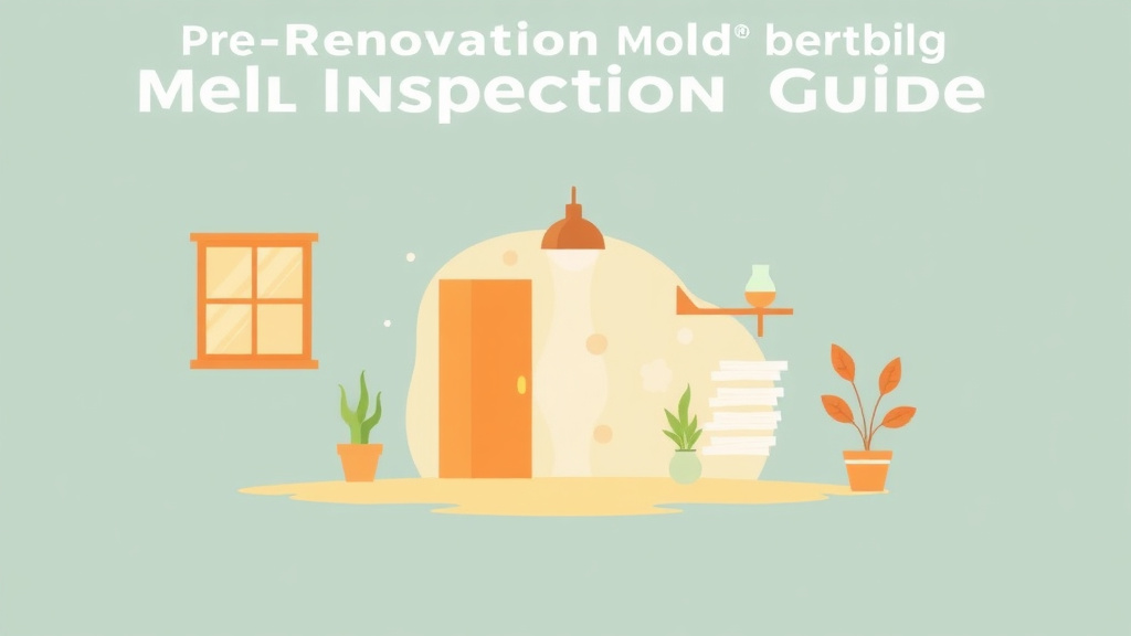 Clear illustration of pre-Renovation Mold Inspection Guide with supporting details