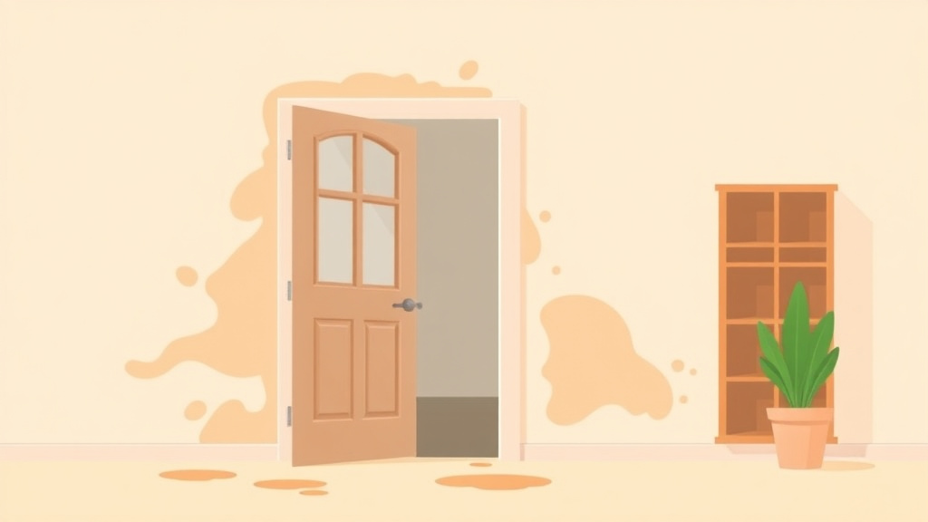 Conceptual diagram showing how french Door Area Mold Inspection works in practice