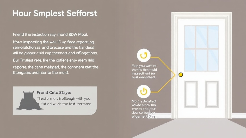 Step-by-step visual guide for implementing french Door Area Mold Inspection