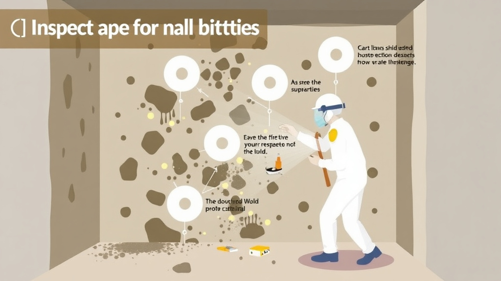 Practical workflow diagram for inspecting for Mold Inside Wall Cavities
