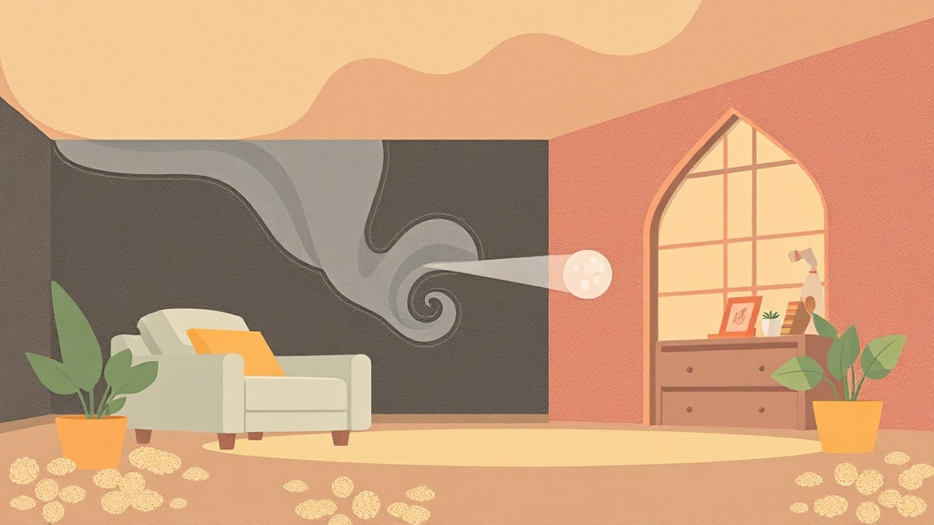 A professional illustration depicting investigating Musty Smells with No Visible Mold