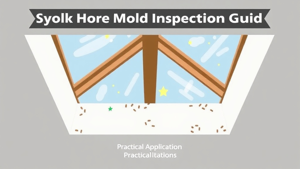 Action-oriented illustration showing how to apply skylight Area Mold Inspection Guide