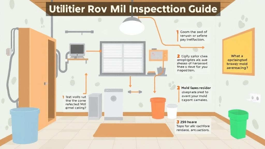 Process flow illustration for putting utility Room Mold Inspection Guide into action