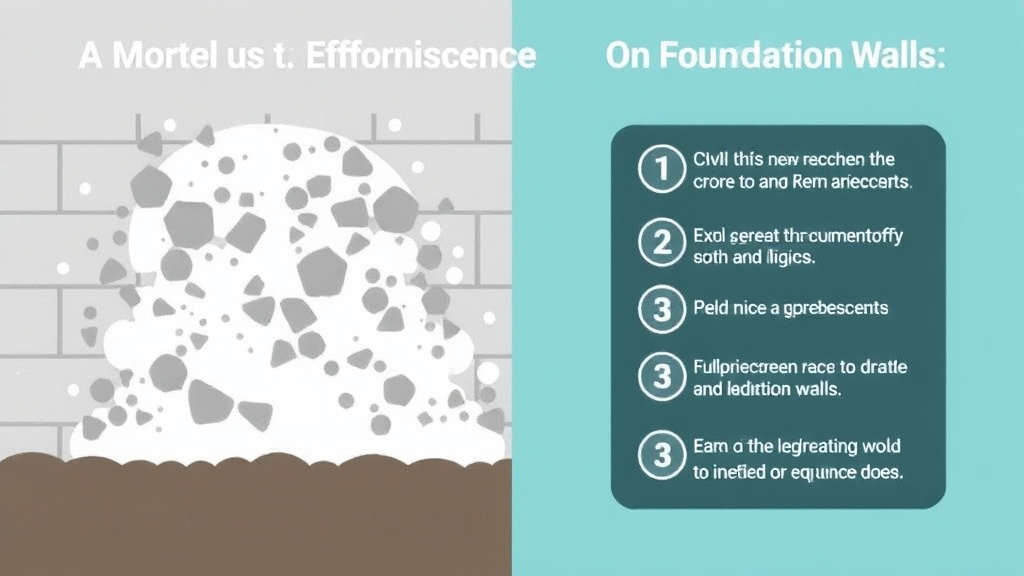 Practical workflow diagram for mold vs Efflorescence on Foundation Walls