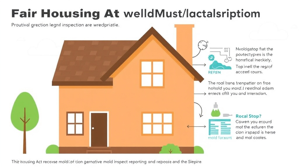 Visual guide for practical steps in fair housing act and mold compliance