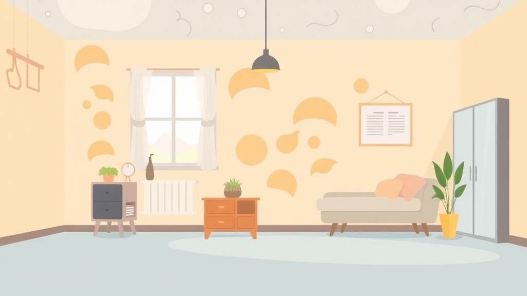 Illustration showing key concepts related to indoor air quality standards for mold compliance