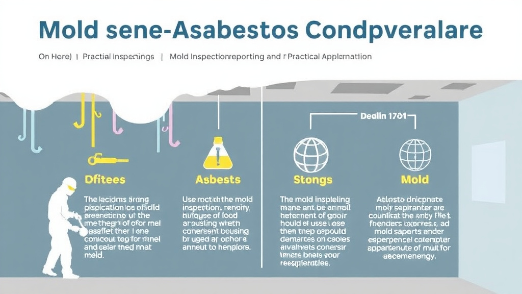 Visual guide for practical steps in mold and asbestos compliance overlap