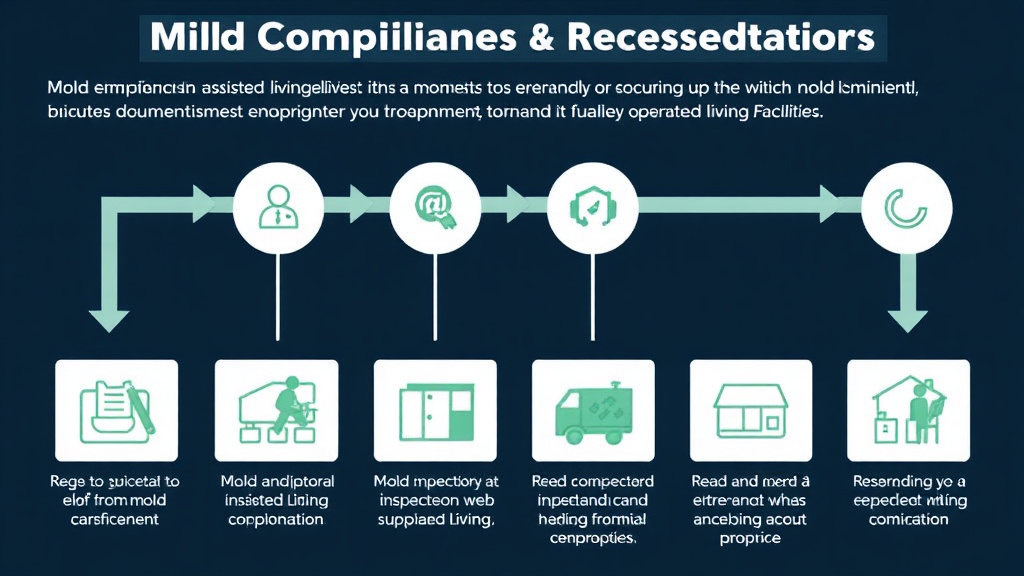 Visual guide for practical steps in mold compliance in assisted living facilities