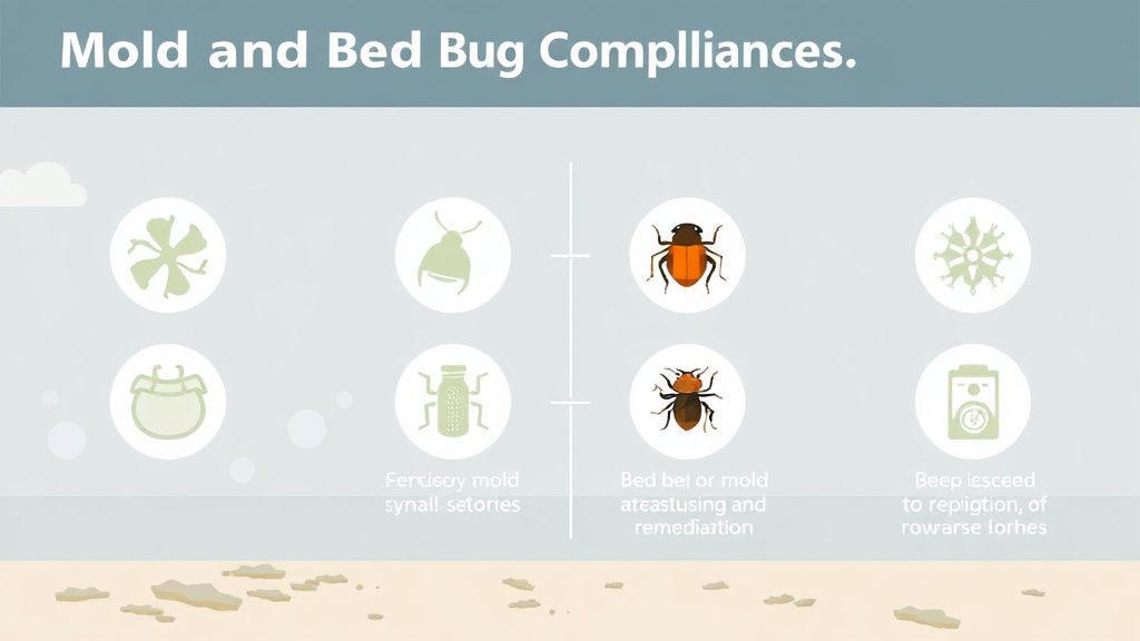 Real-world application diagram for mold and Bed Bug Compliance Overlap