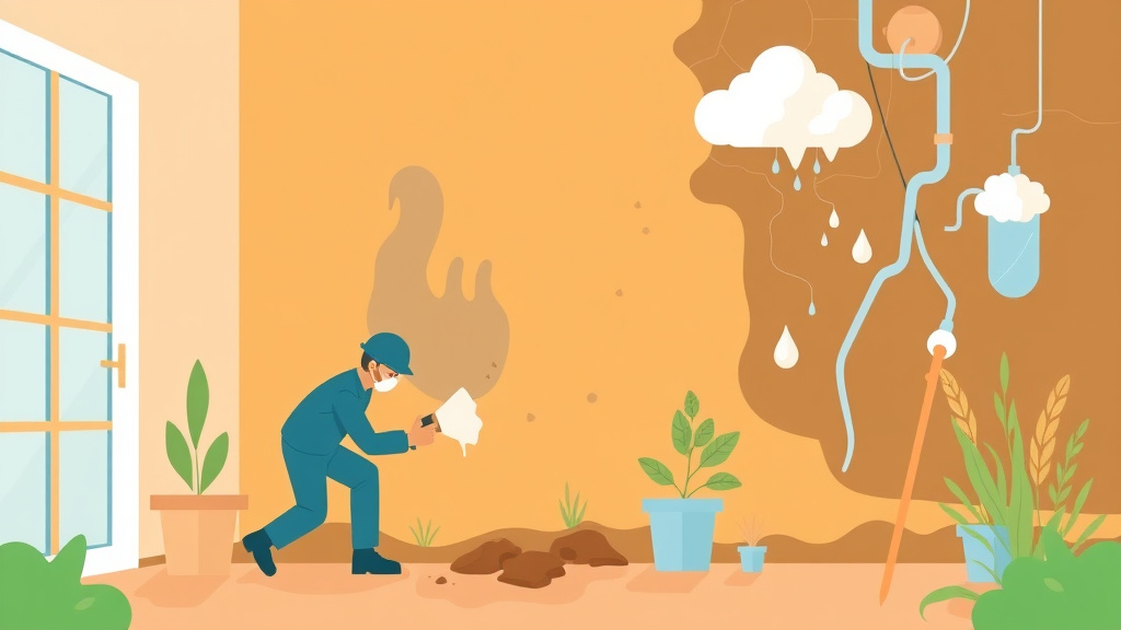 Illustration showing key concepts related to climate adaptation and mold compliance
