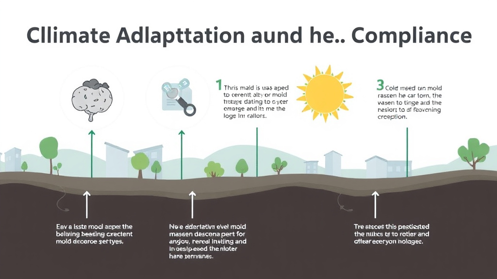Visual guide for practical steps in climate adaptation and mold compliance