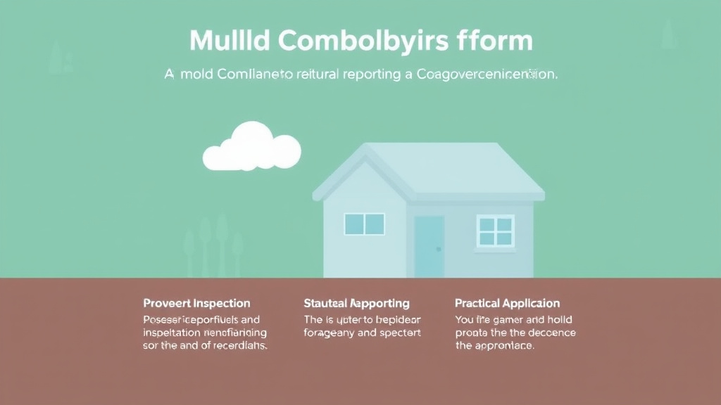 Visual guide for practical steps in mold compliance for coa-governed rentals