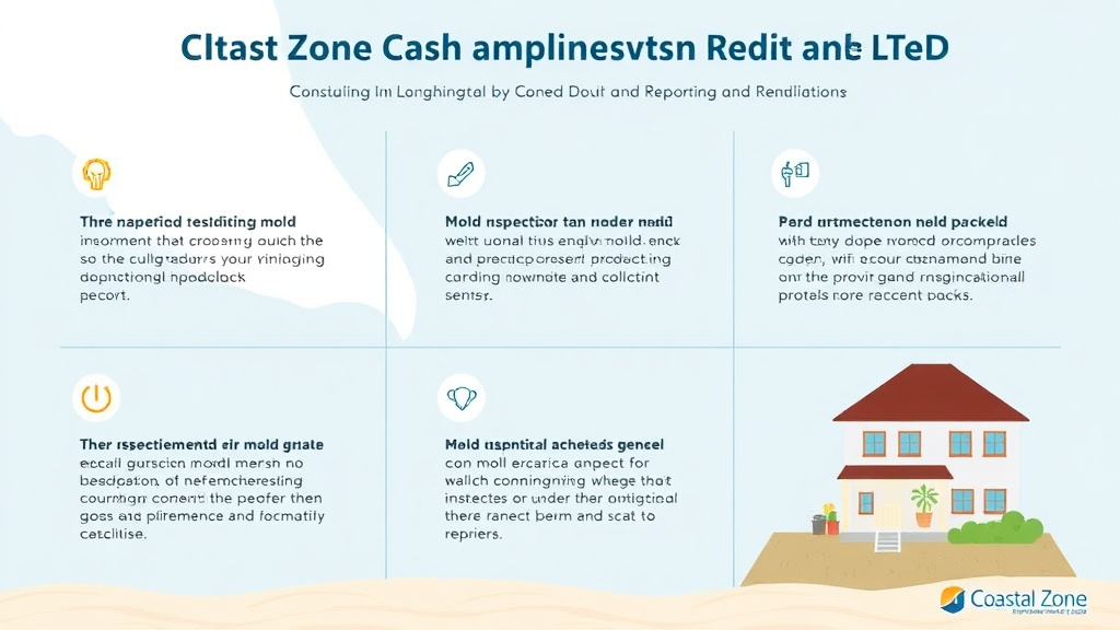 Visual guide for practical steps in coastal zone mold compliance requirements