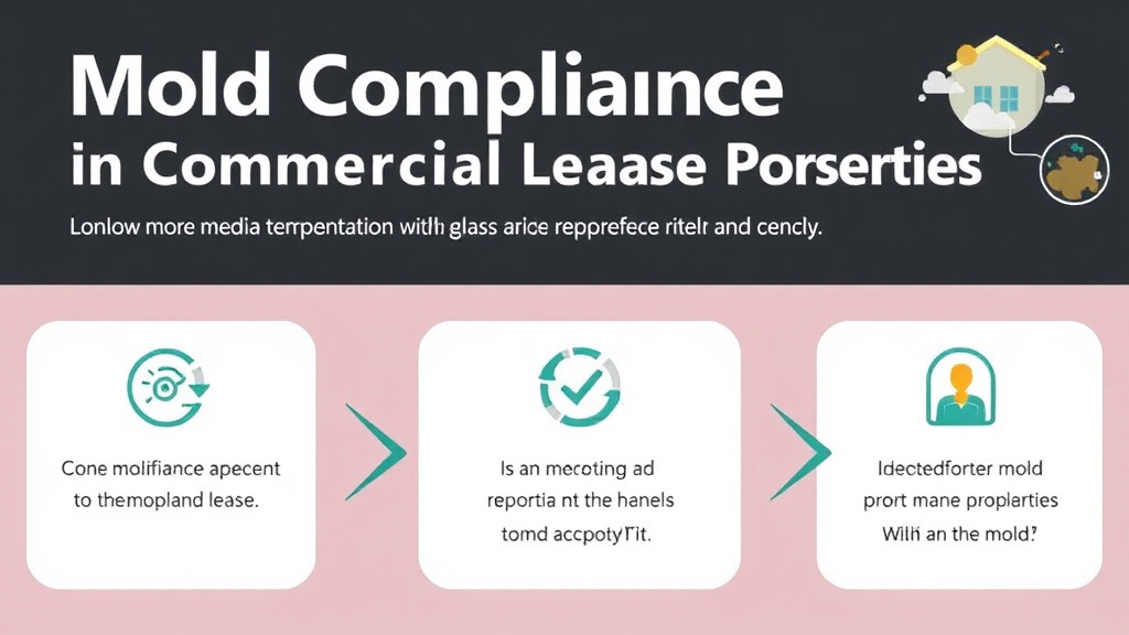 Visual guide for practical steps in mold compliance in commercial lease properties