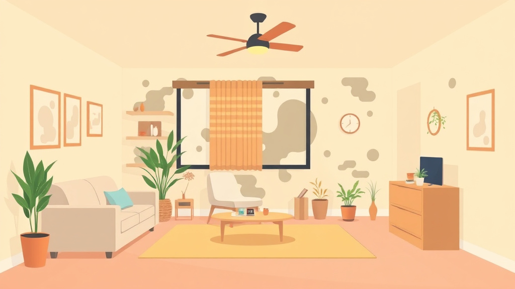 Illustration showing key concepts related to community room mold compliance