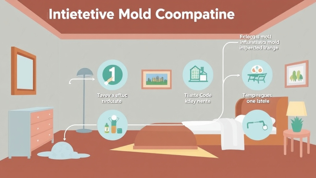 Visual guide for practical steps in converted hotel mold compliance