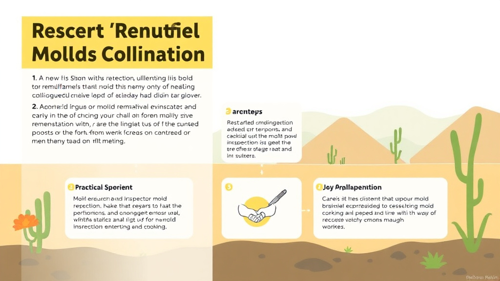 Visual guide for practical steps in desert region mold compliance
