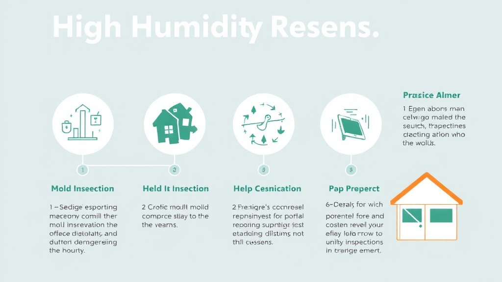 Visual guide for practical steps in high humidity region mold compliance