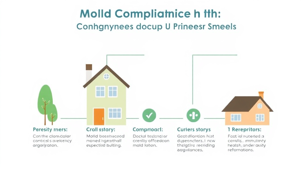 Visual guide for practical steps in mold compliance in hoa-governed properties
