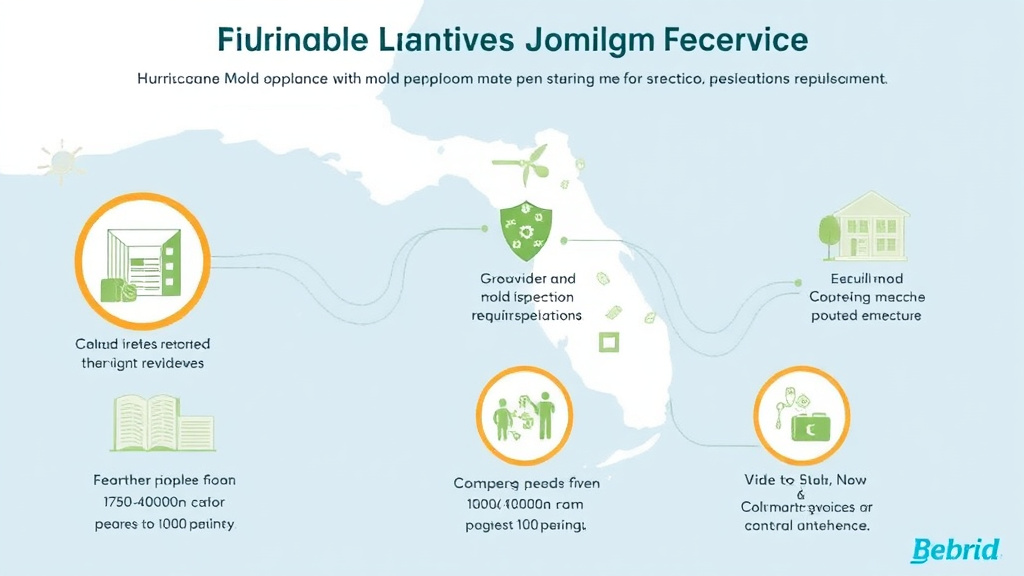 Visual guide for practical steps in hurricane zone mold compliance requirements