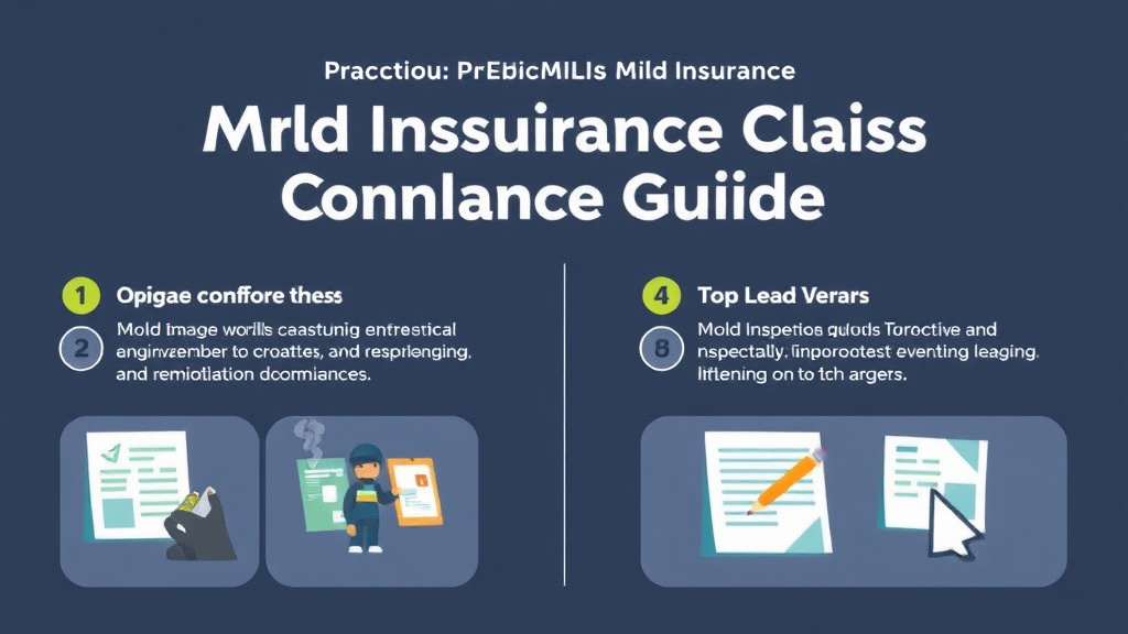 Visual guide for practical steps in filing mold insurance claims: compliance guide