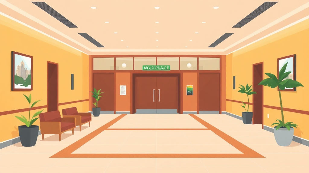 Illustration showing key concepts related to lobby and entrance mold compliance