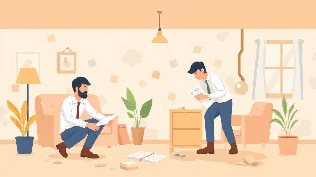 Illustration showing key concepts related to working with property inspectors on mold compliance