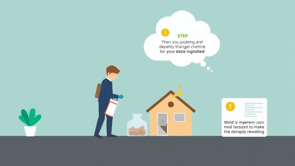 Visual guide for practical steps in working with property inspectors on mold compliance