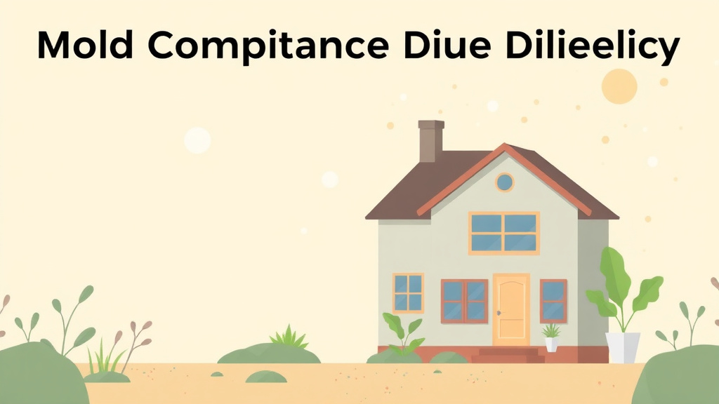 Illustration showing key concepts related to mold compliance due diligence when buying rentals