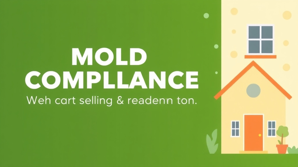 Illustration showing key concepts related to mold compliance when selling a rental property
