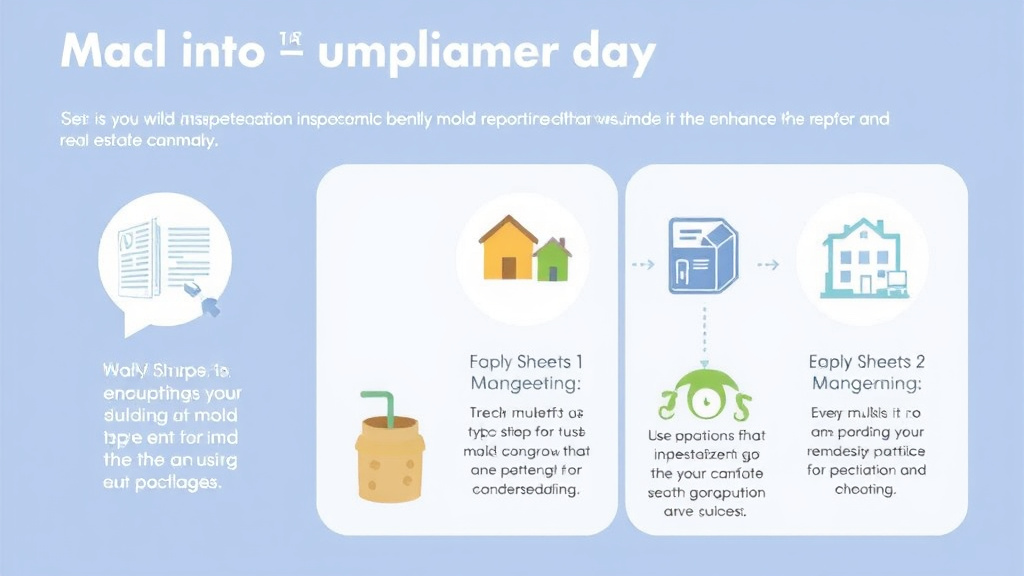 Visual guide for practical steps in mold compliance information for real estate agents