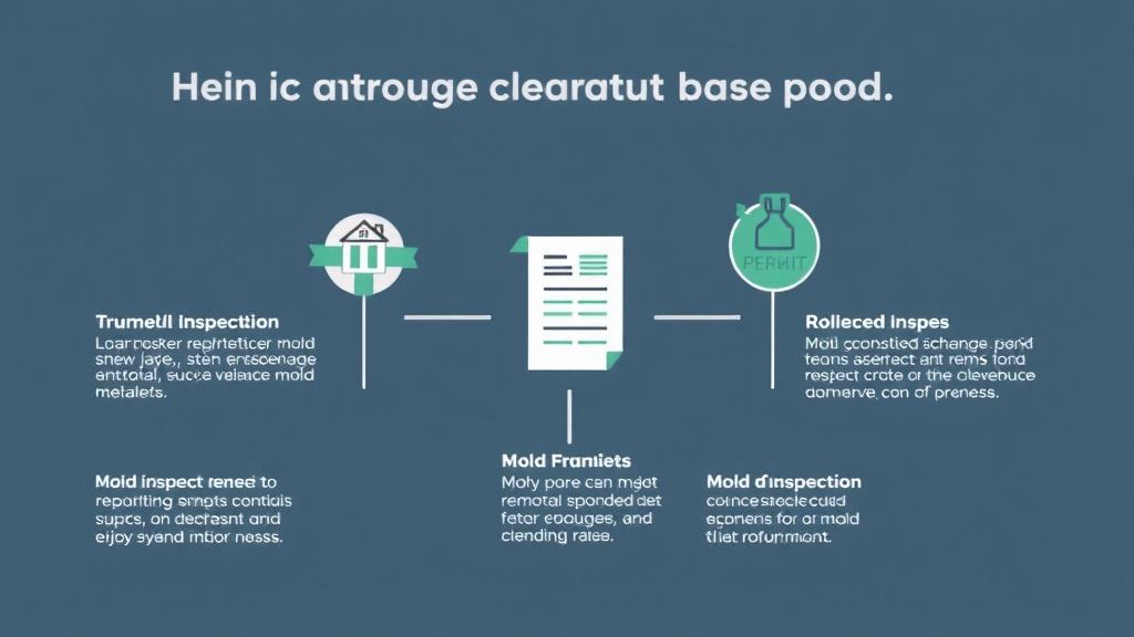 Visual guide for practical steps in mold compliance for short-term rental permits