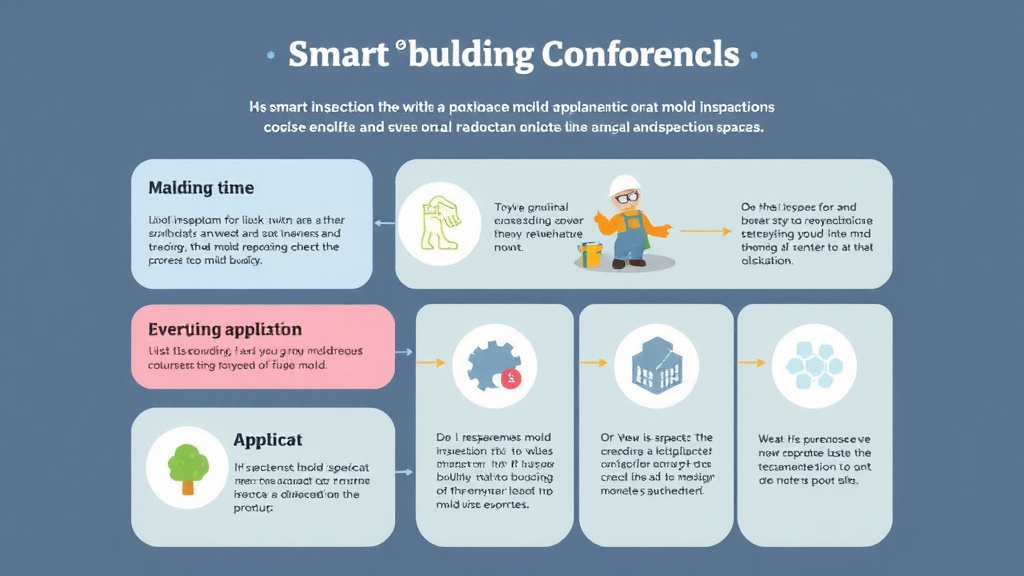 Visual guide for practical steps in smart building mold compliance