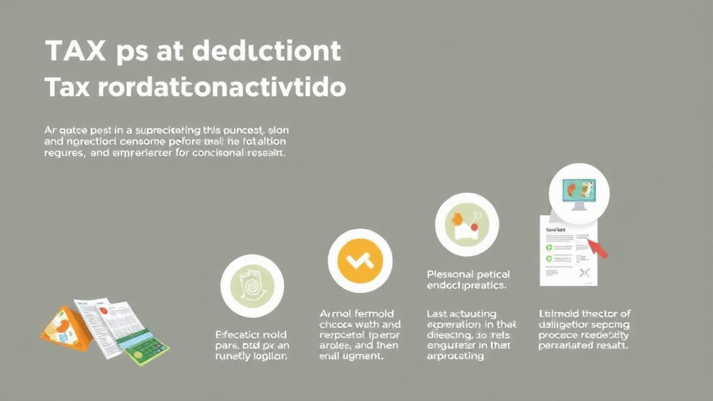 Visual guide for practical steps in tax deductions for mold remediation expenses