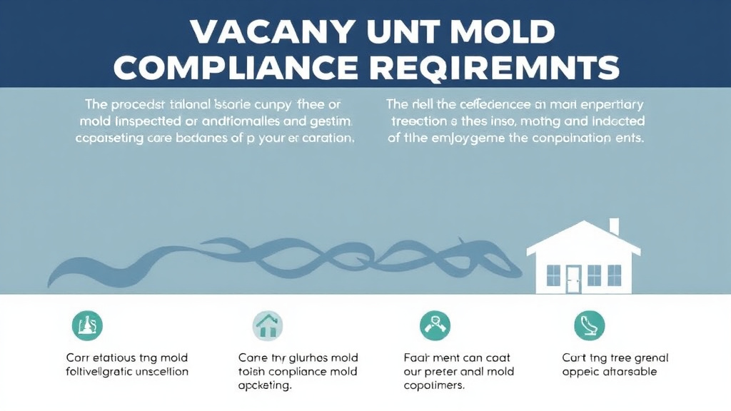 Visual guide for practical steps in vacant unit mold compliance requirements