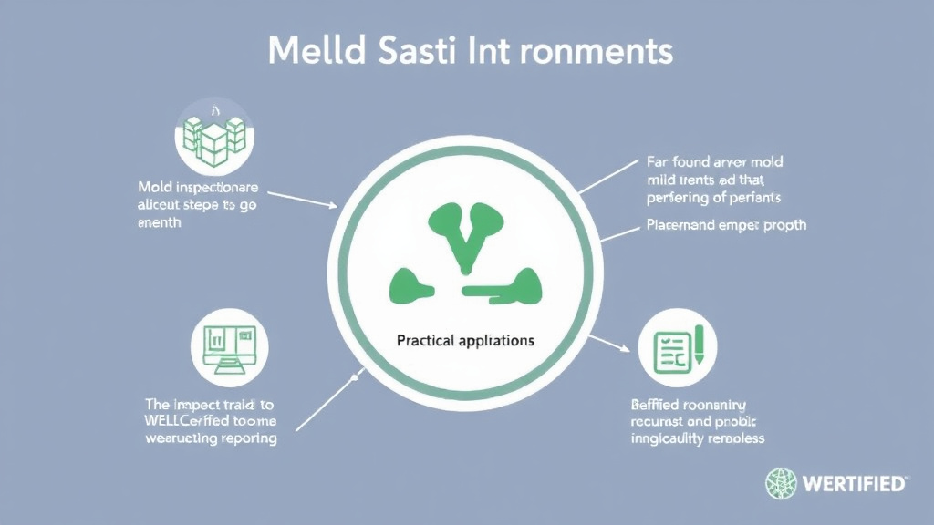 Visual guide for practical steps in well-certified building mold requirements