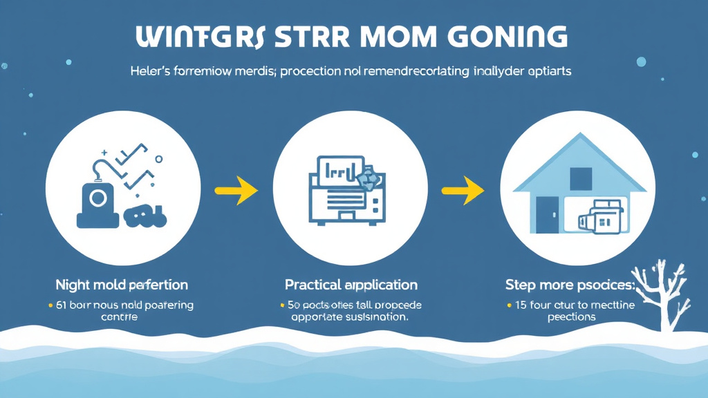 Visual guide for practical steps in winter storm zone mold compliance