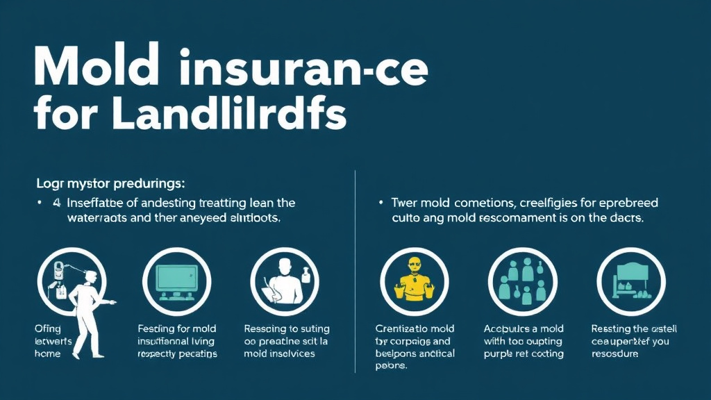 Visual guide for practical steps in mold insurance coverage guide for landlords