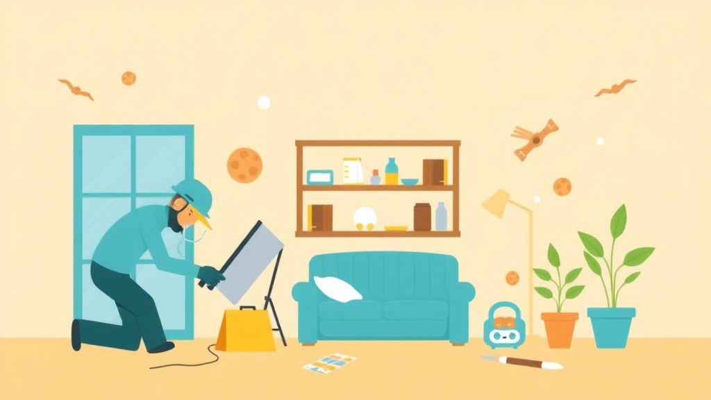 Illustration showing key concepts related to repair and deduct remedies for mold: landlord impact