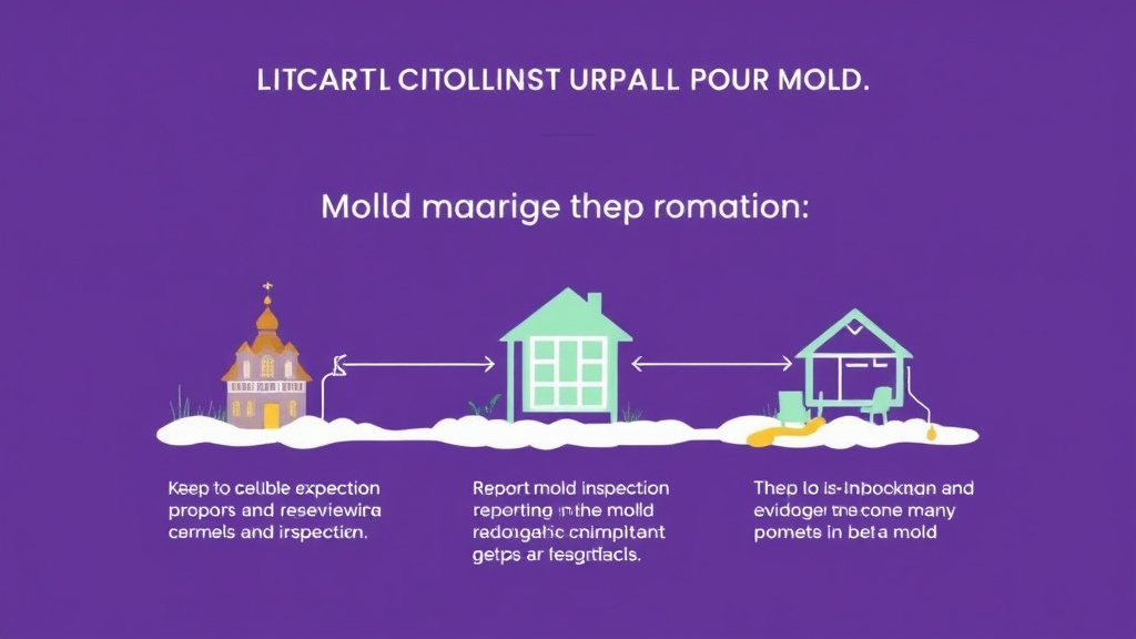 Visual guide for practical steps in repair and deduct remedies for mold: landlord impact