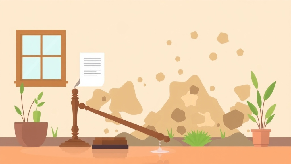 Illustration showing key concepts related to attorney fee liability in mold cases