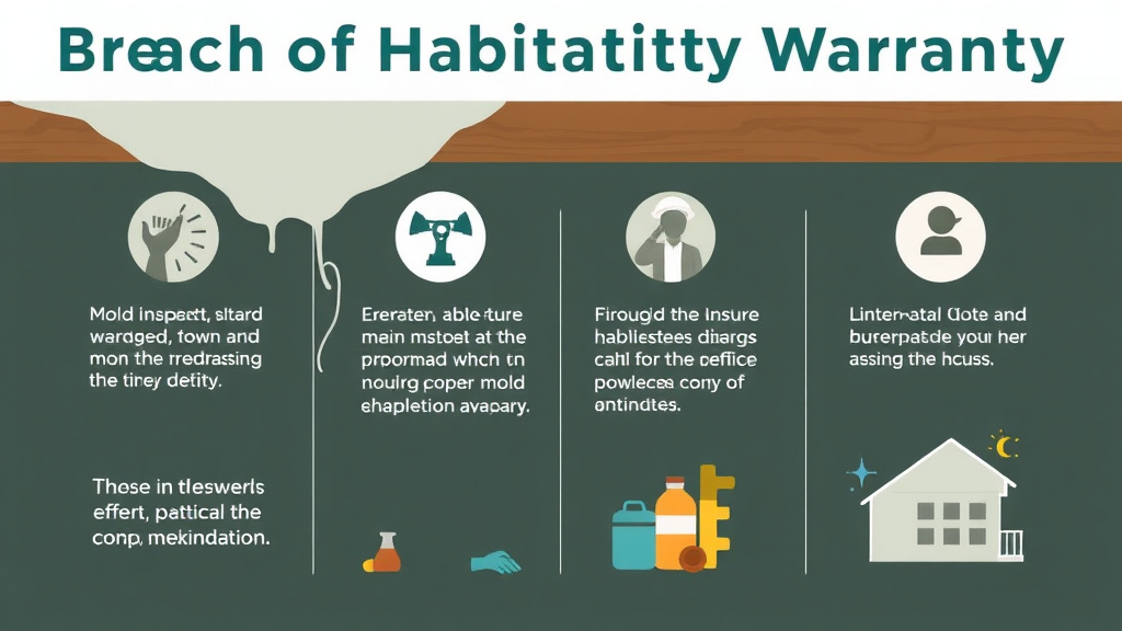 Visual guide for practical steps in breach of habitability warranty: mold defense