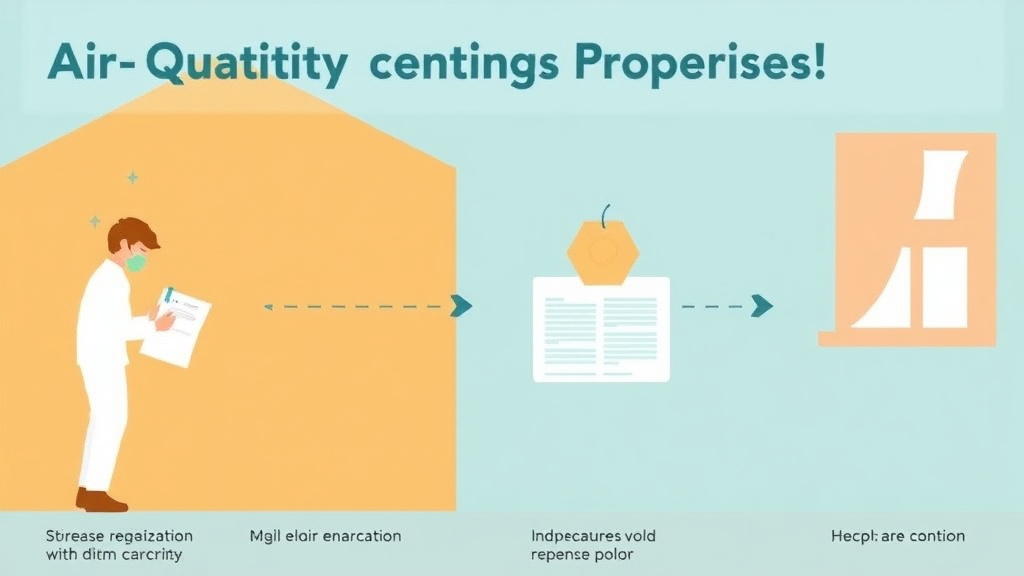 Visual guide for practical steps in air quality test reports for mold defense