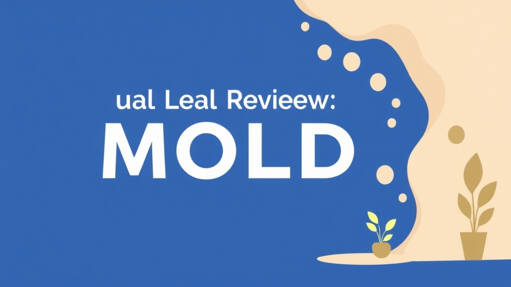 Illustration showing key concepts related to annual legal review for mold risk