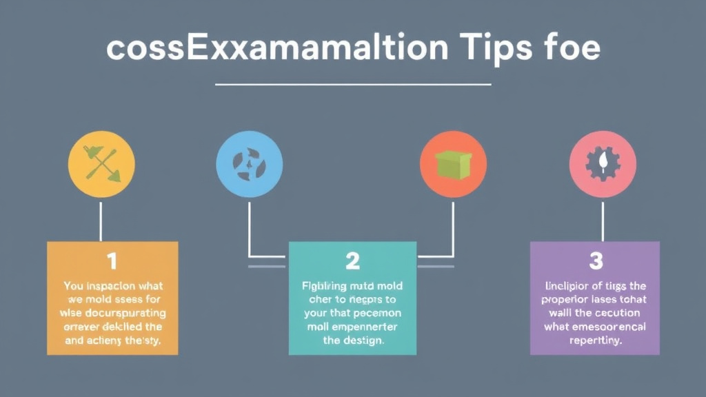 Visual guide for practical steps in cross-examination tips for mold cases