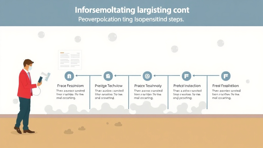 Visual guide for practical steps in responding to government mold investigations