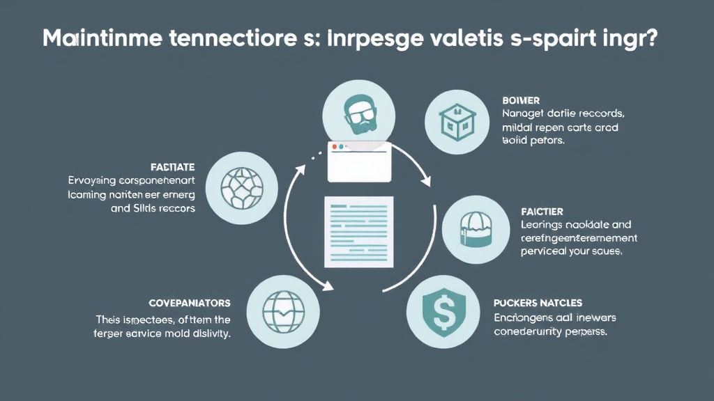 Visual guide for practical steps in maintenance records supporting mold defense